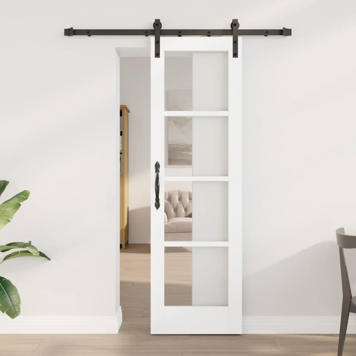 vidaXL Συρόμενη Πόρτα ORKDAL Λευκό 61 x 198,5 εκ.