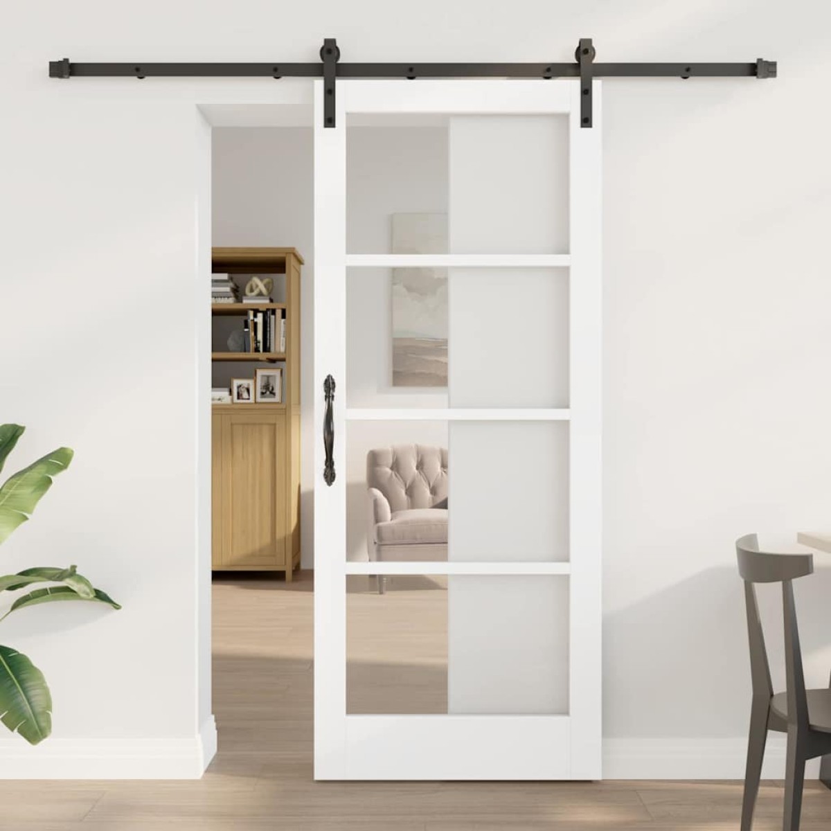 vidaXL Συρόμενη Πόρτα ORKDAL Λευκό 83 x 202 εκ.