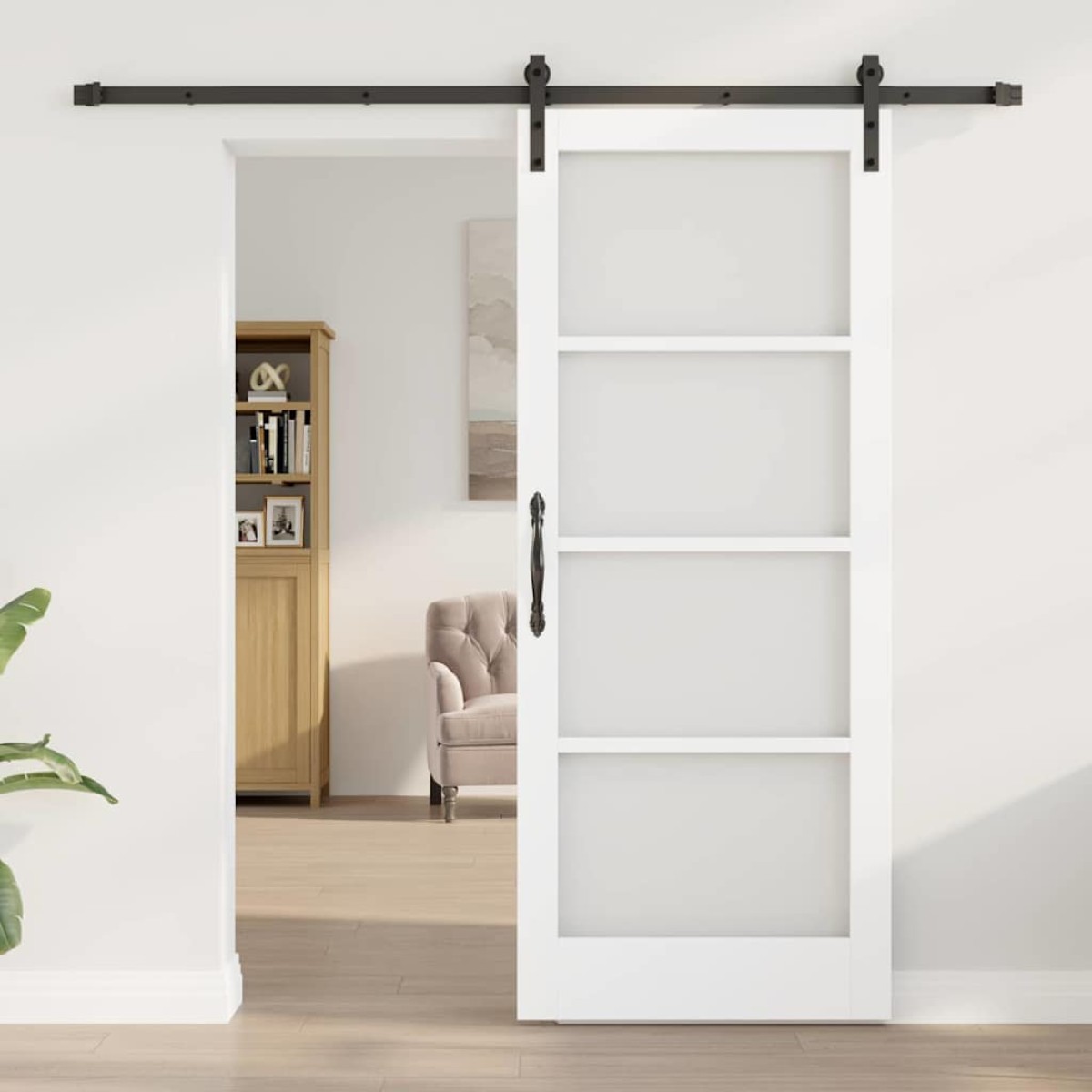 vidaXL Συρόμενη Πόρτα ORKDAL Λευκό 83 x 202 εκ.