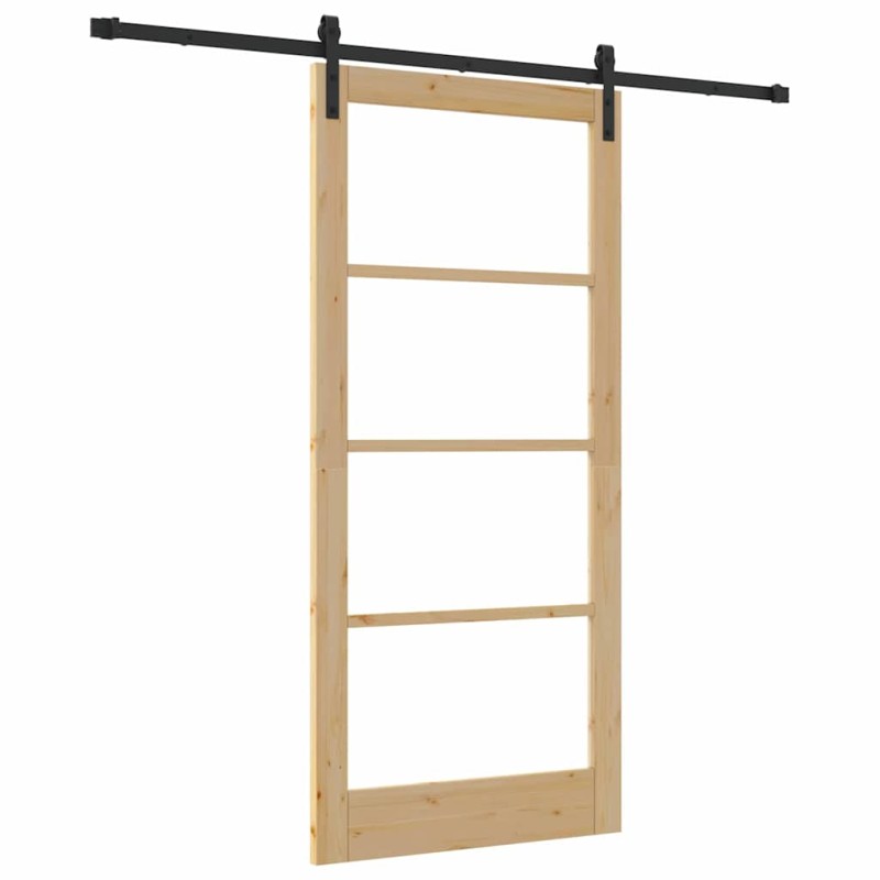 vidaXL Συρόμενη Πόρτα ORKDAL Φυσικό 93 x 202 cm