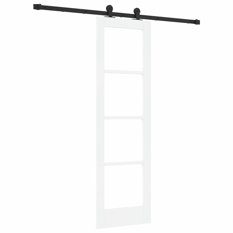 vidaXL Συρόμενη Πόρτα ORKDAL Λευκό και Μαύρο 61 x 198,5 εκ.