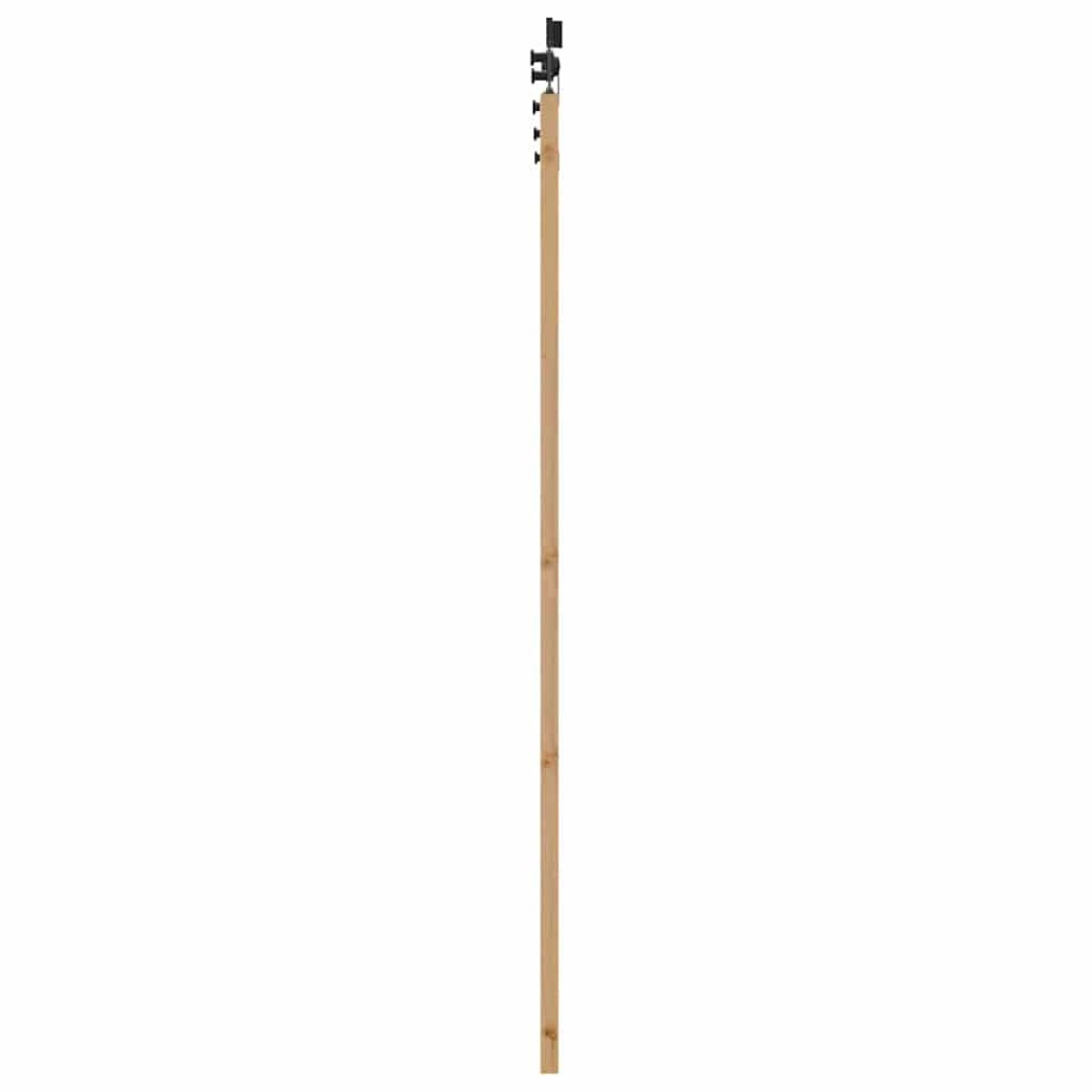 vidaXL Συρόμενη Πόρτα ORKDAL Φυσικό και Μαύρο 93 x 202 cm
