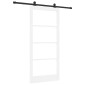 vidaXL Συρόμενη Πόρτα ORKDAL Λευκό και Μαύρο 93 x 202 cm