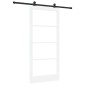 vidaXL Συρόμενη Πόρτα ORKDAL Λευκό και Μαύρο 93 x 202 cm