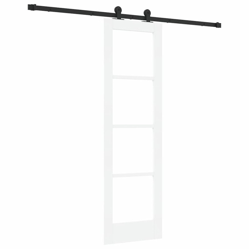 vidaXL Συρόμενη Πόρτα ORKDAL Λευκό και Μαύρο 61 x 198,5 εκ.