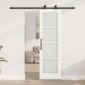 vidaXL Συρόμενη Πόρτα ORKDAL Λευκό και Μαύρο 61 x 198,5 εκ.