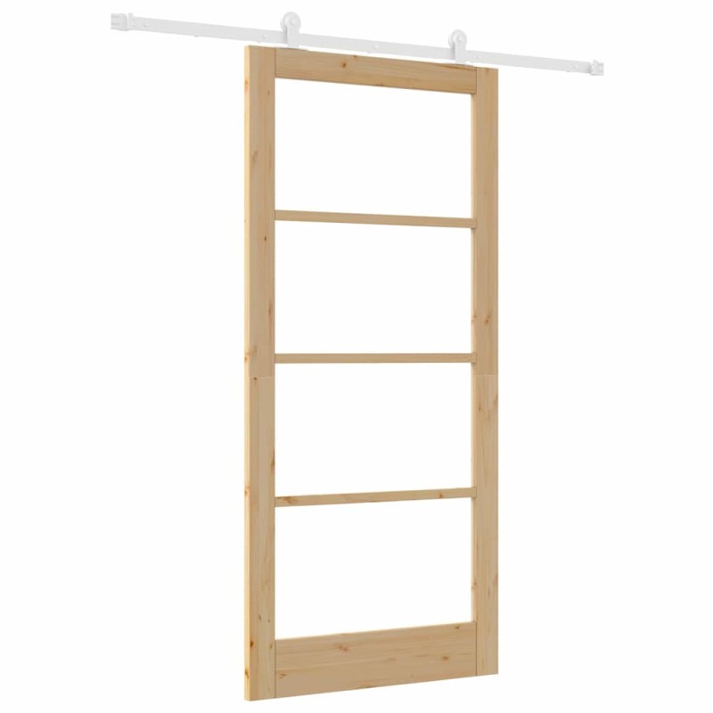 vidaXL Συρόμενη Πόρτα ORKDAL Φυσικό 93 x 202 cm