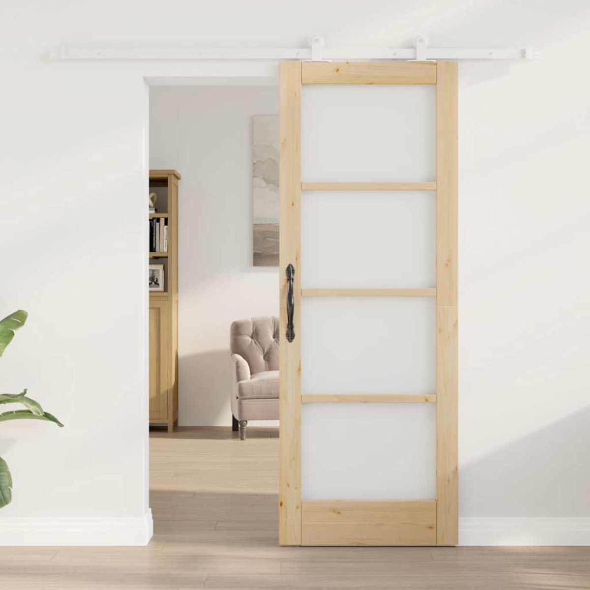 vidaXL Συρόμενη Πόρτα ORKDAL Φυσικό 73,5 x 198,5 εκ.