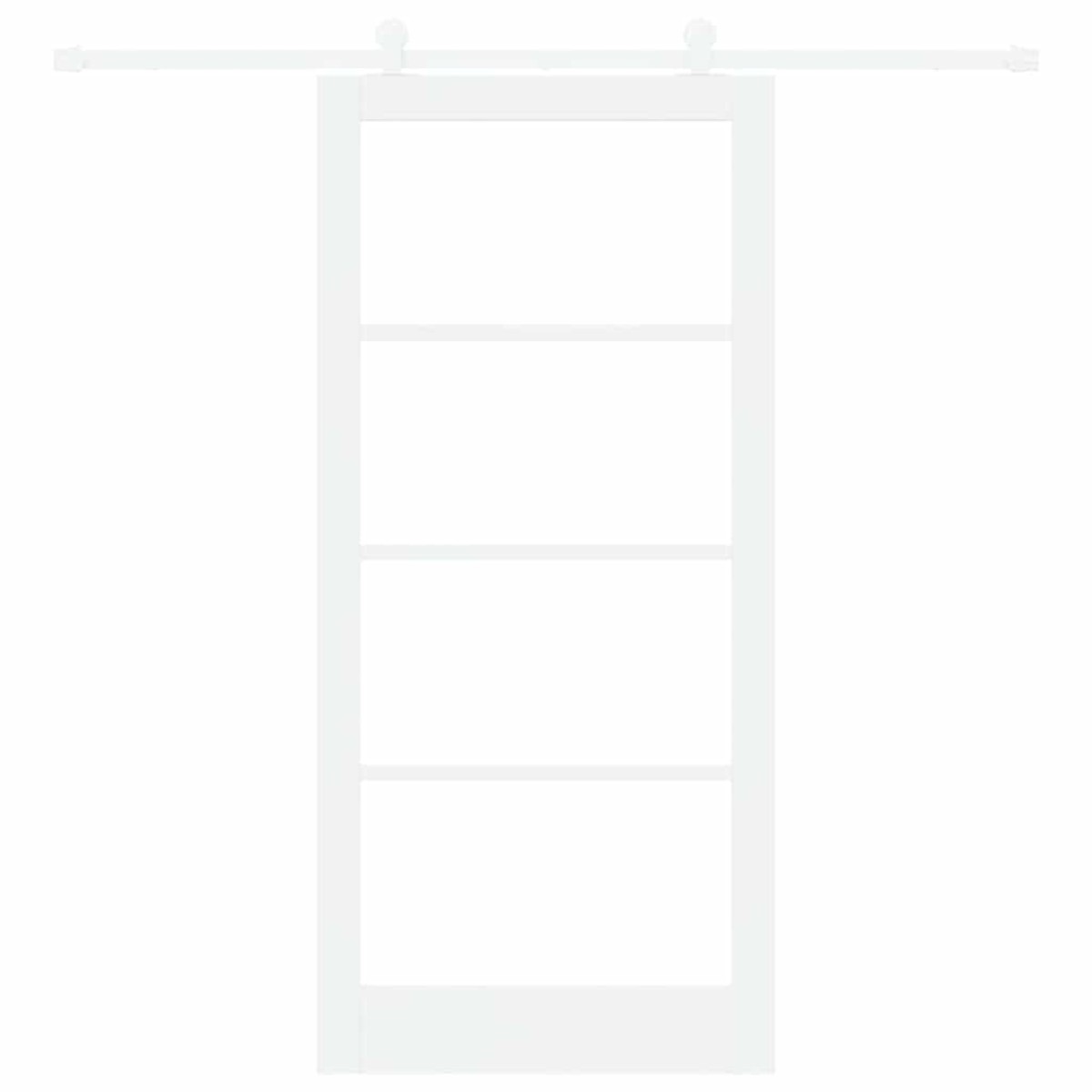 vidaXL Συρόμενη Πόρτα ORKDAL Λευκό 93 x 202 cm