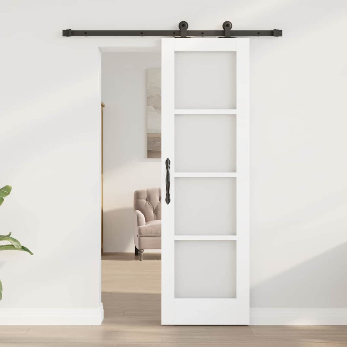 vidaXL Συρόμενη Πόρτα ORKDAL Λευκό 61 x 198,5 εκ.