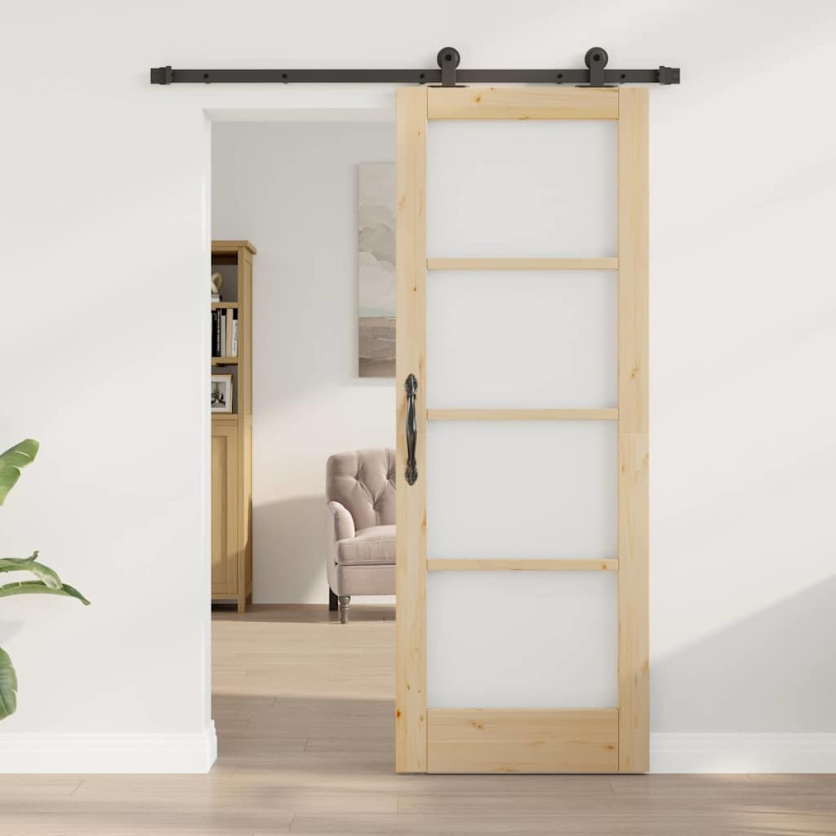 vidaXL Συρόμενη Πόρτα ORKDAL Φυσικό 73,5 x 198,5 εκ.
