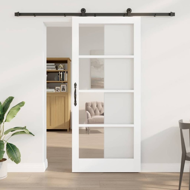 vidaXL Συρόμενη Πόρτα ORKDAL Λευκό 93 x 211 εκ.