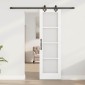 vidaXL Συρόμενη Πόρτα ORKDAL Λευκό και Μαύρο 61 x 198,5 εκ.