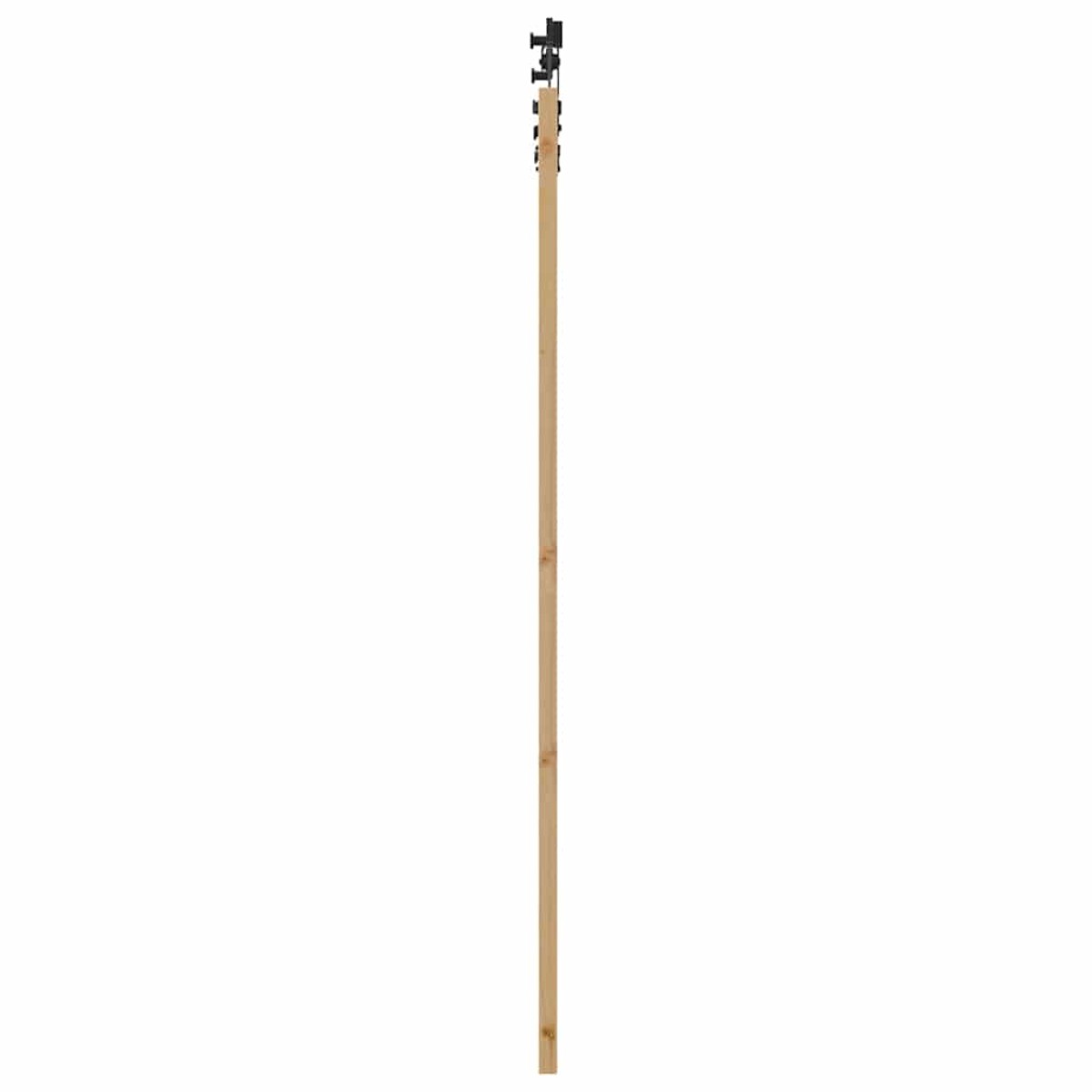vidaXL Συρόμενη Πόρτα ORKDAL Φυσικό και Μαύρο 93 x 202 cm