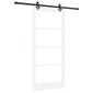 vidaXL Συρόμενη Πόρτα ORKDAL Λευκό και Μαύρο 93 x 202 cm