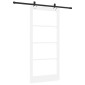 vidaXL Συρόμενη Πόρτα ORKDAL Λευκό και Μαύρο 93 x 202 cm