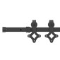 vidaXL Συρόμενη Πόρτα ORKDAL Φυσικό και Μαύρο 93 x 232 εκ.