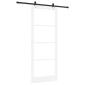 vidaXL Συρόμενη Πόρτα ORKDAL Λευκό και Μαύρο 93 x 232 εκ.