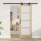 vidaXL Συρόμενη Πόρτα ORKDAL Φυσικό και Μαύρο 73,5 x 198,5 εκ.