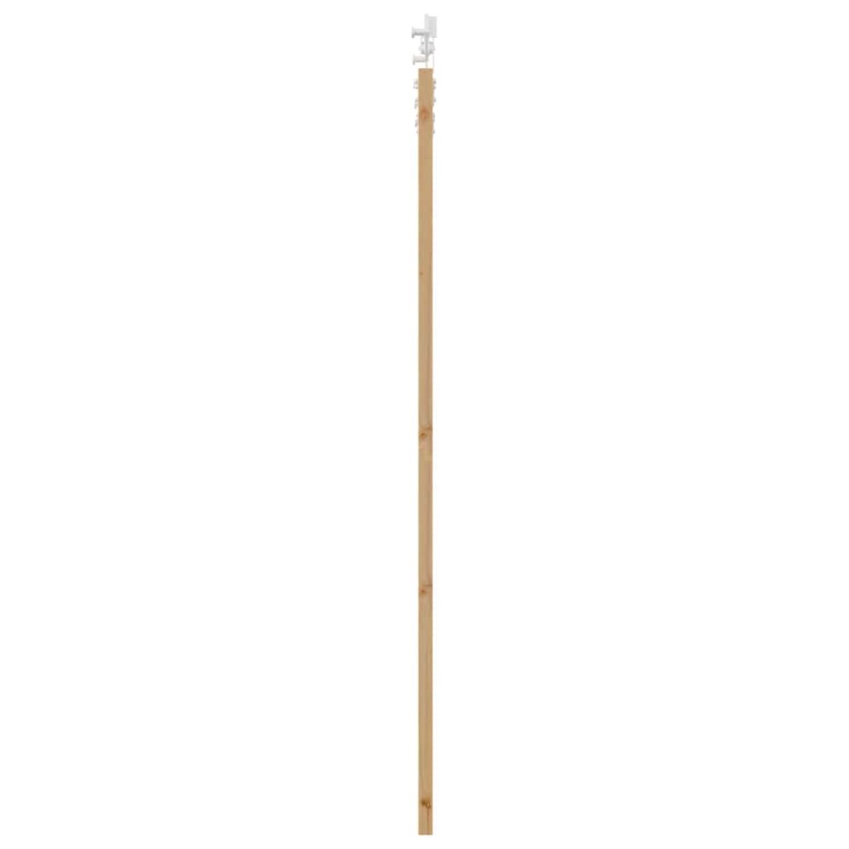 vidaXL Συρόμενη Πόρτα Φυσικό 93 x 202 cm Μασίφ ξύλο πεύκου και γυαλί