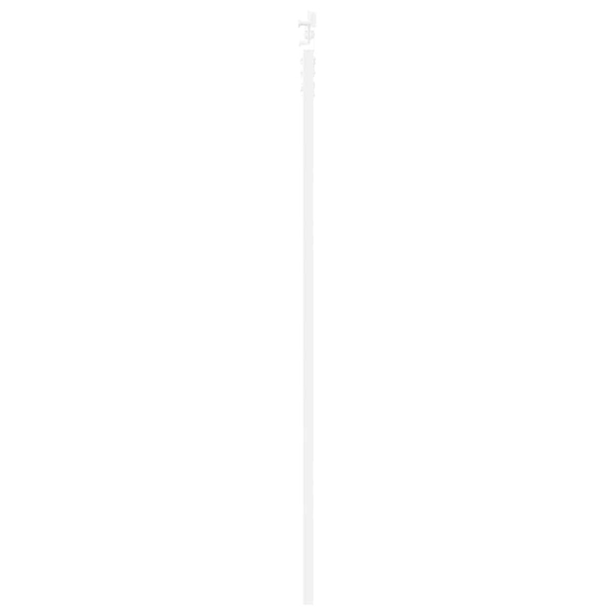 vidaXL Συρόμενη Πόρτα Λευκό 93 x 202 cm Μασίφ ξύλο πεύκου και γυαλί