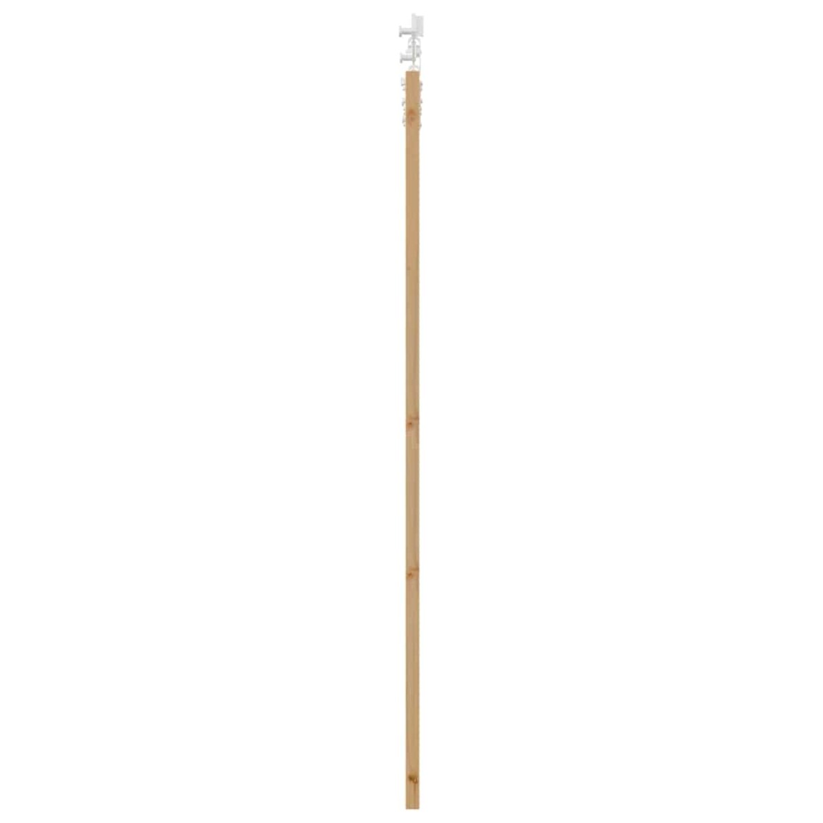 vidaXL Συρόμενη Πόρτα Φυσικό 93 x 202 cm Μασίφ ξύλο πεύκου και γυαλί