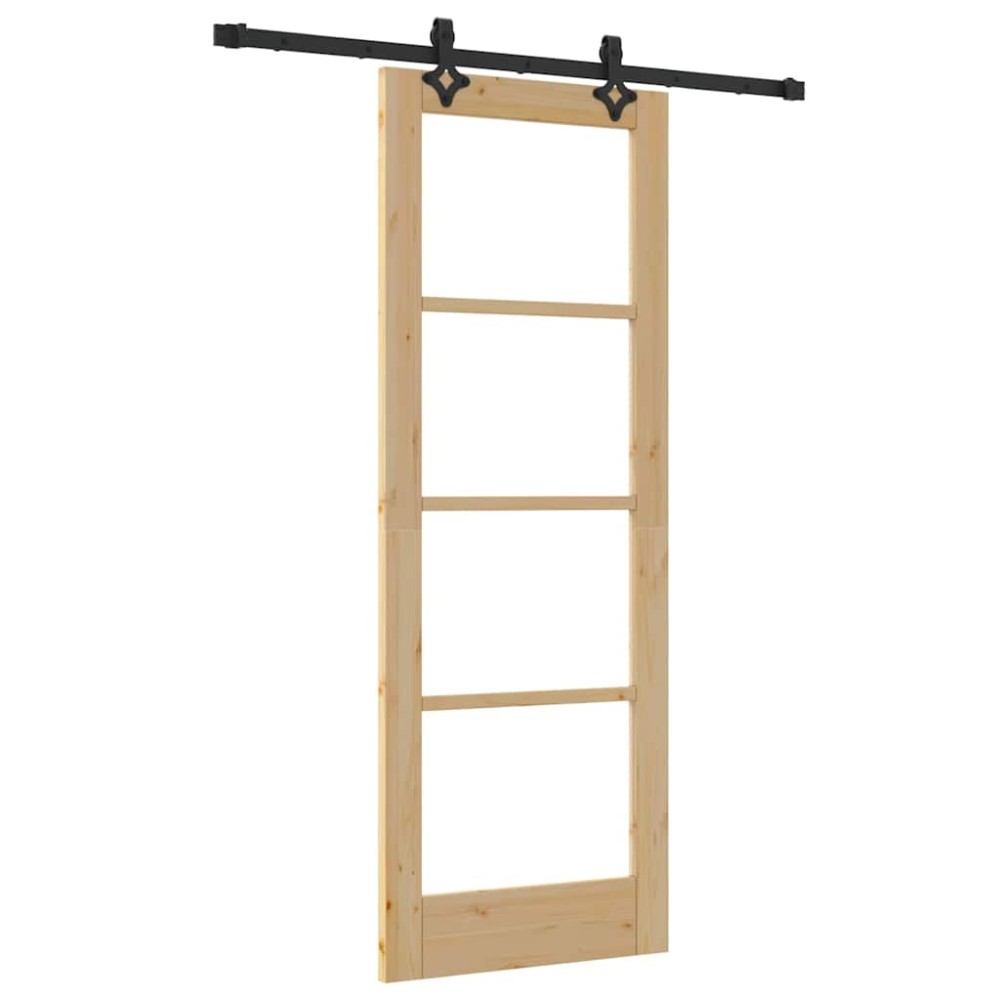 vidaXL Συρόμενη Πόρτα Φυσικό 73,5 x 198,5 εκ.