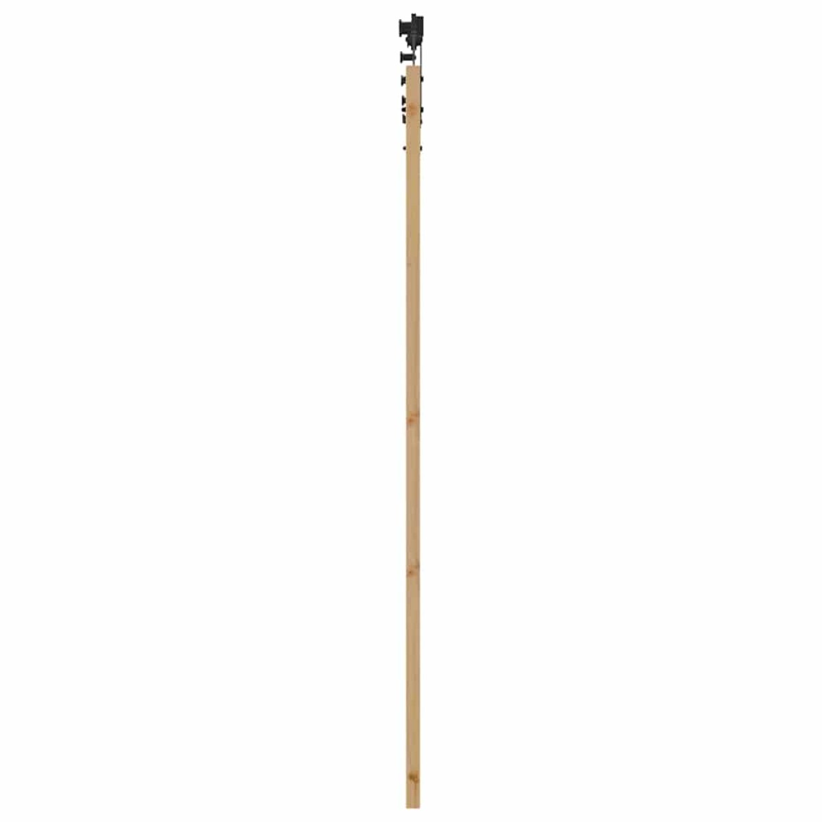 vidaXL Συρόμενη Πόρτα Φυσικό 93 x 202 cm Μασίφ ξύλο πεύκου και γυαλί