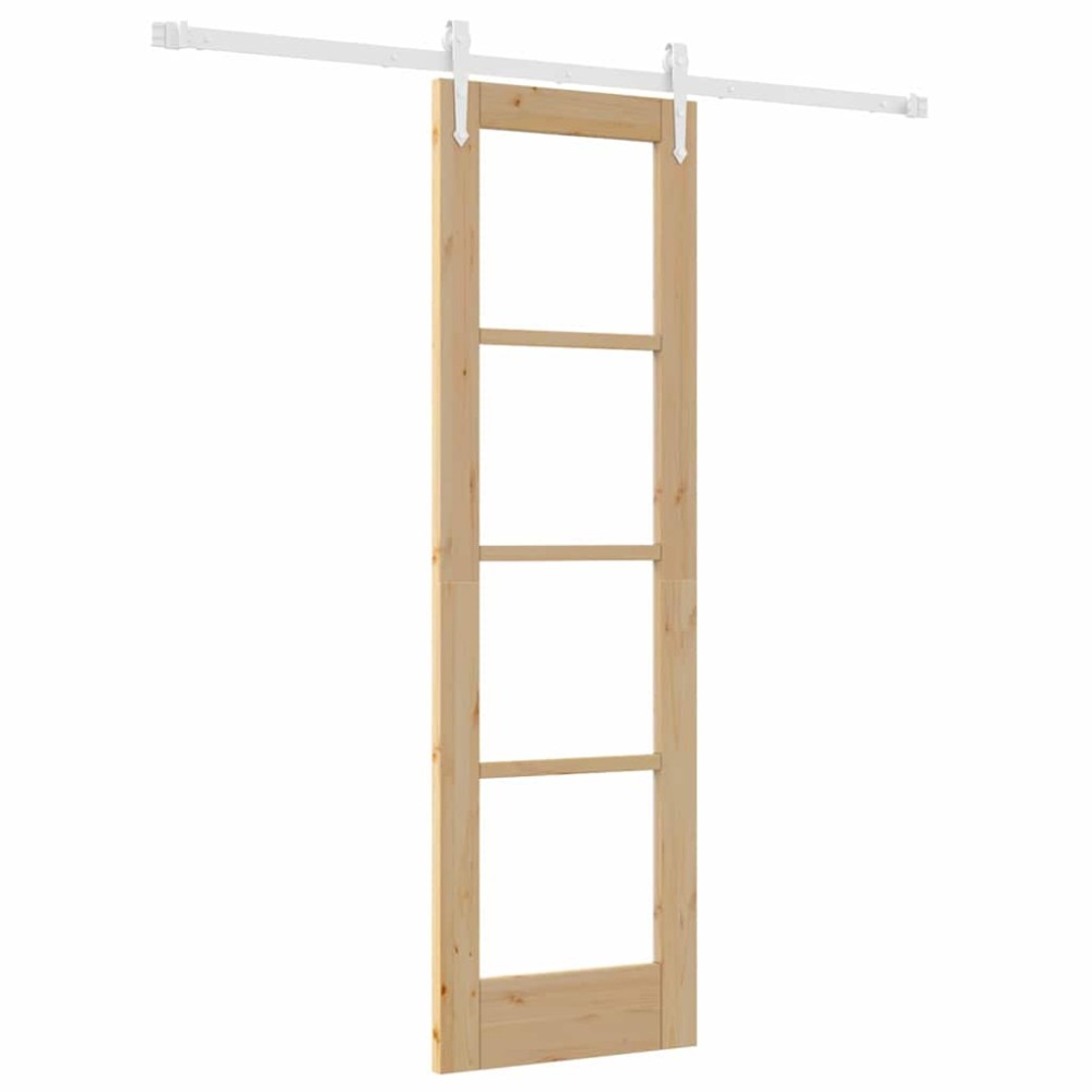 vidaXL Συρόμενη Πόρτα Φυσικό 61 x 198,5 εκ.