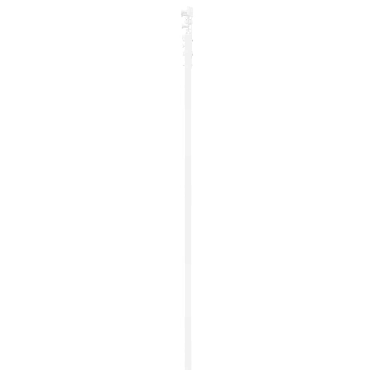 vidaXL Συρόμενη Πόρτα Λευκό 61 x 198,5 εκ. Μασίφ ξύλο πεύκου και γυαλί