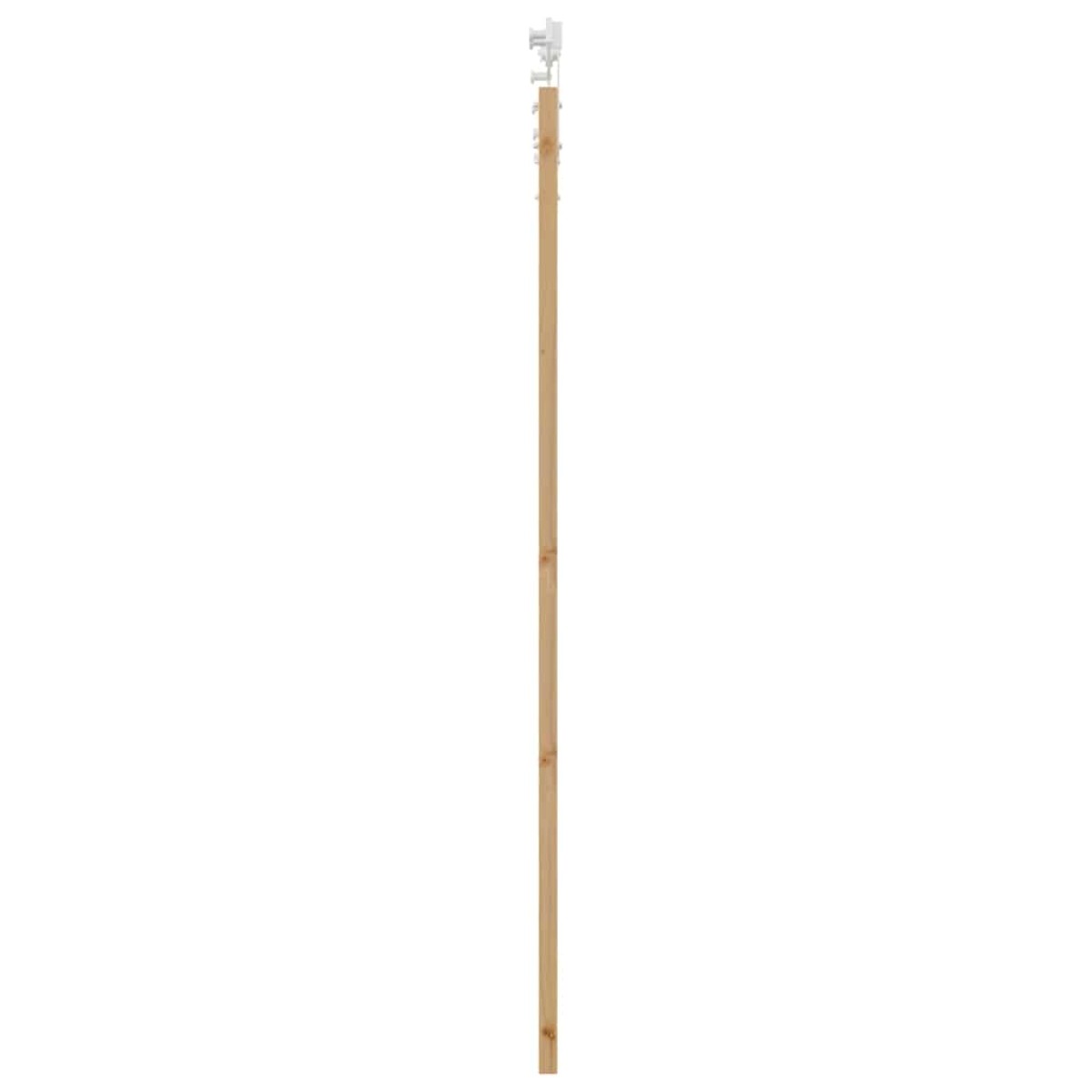 vidaXL Συρόμενη Πόρτα Φυσικό 93 x 202 cm Μασίφ ξύλο πεύκου και γυαλί