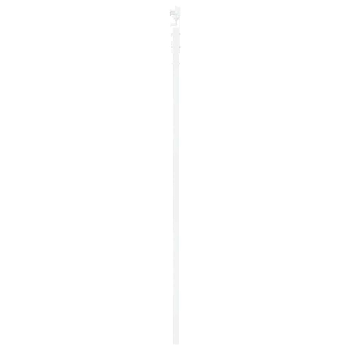 vidaXL Συρόμενη Πόρτα Λευκό 93 x 202 cm Μασίφ ξύλο πεύκου και γυαλί