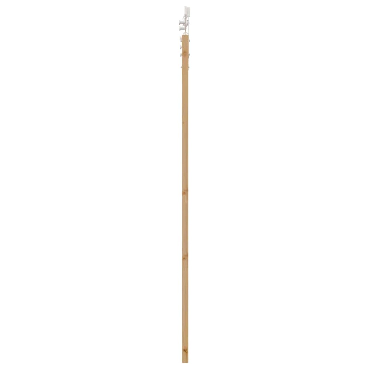 vidaXL Ολισθητή Πόρτα Καφέ 73.5 x 198.5 εκ. Ξύλο και μέταλλο