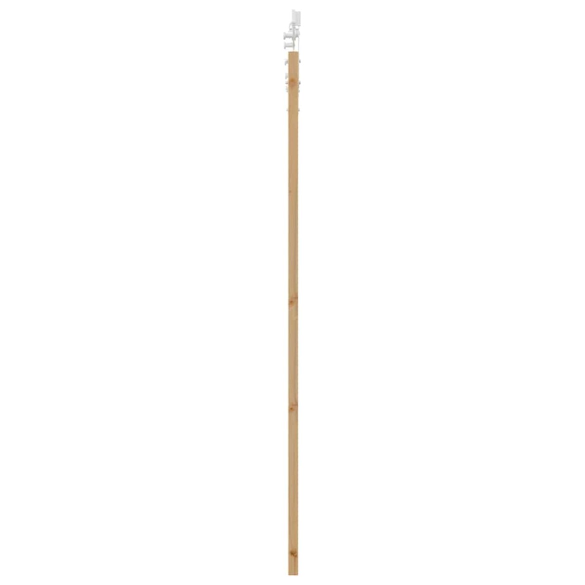 vidaXL Συρόμενη Πόρτα Φυσικό 93 x 202 cm Μασίφ ξύλο πεύκου και γυαλί