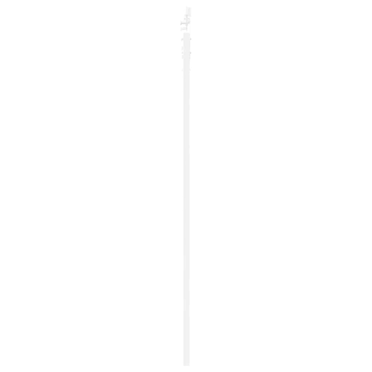 vidaXL Συρόμενη Πόρτα Λευκό 93 x 202 cm Μασίφ ξύλο πεύκου και γυαλί