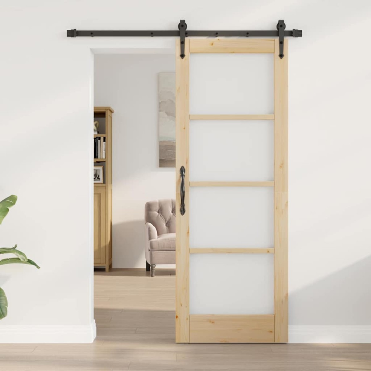 vidaXL Συρόμενη Πόρτα ORKDAL Φυσικό 73,5 x 198,5 εκ.