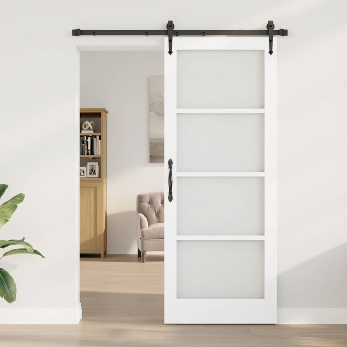 vidaXL Συρόμενη Πόρτα ORKDAL Λευκό 83 x 211 εκ.