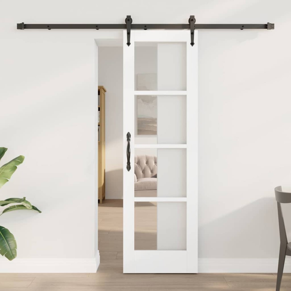 vidaXL Συρόμενη Πόρτα ORKDAL Λευκό 61 x 198,5 εκ.