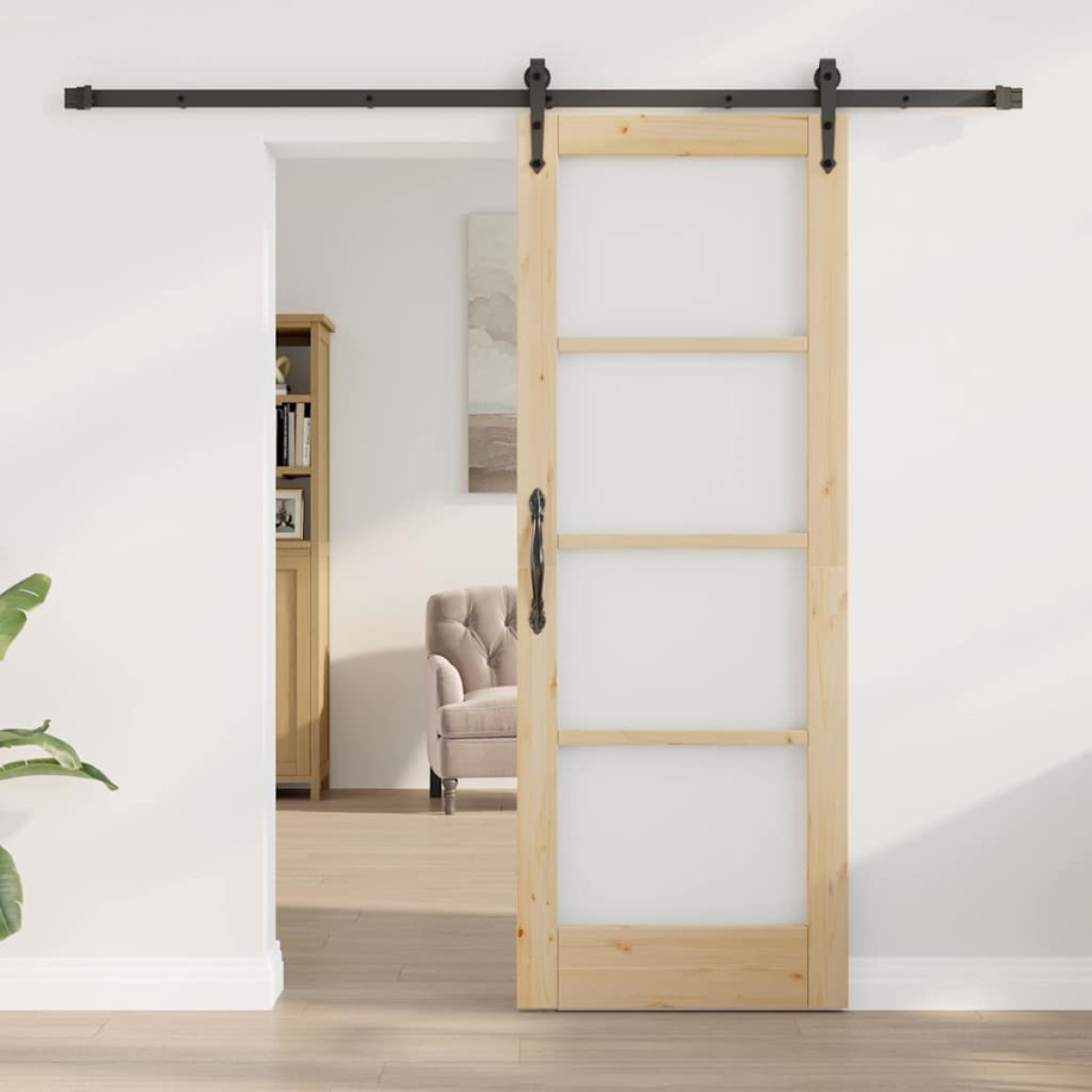 vidaXL Συρόμενη Πόρτα ORKDAL Φυσικό 73,5 x 198,5 εκ.