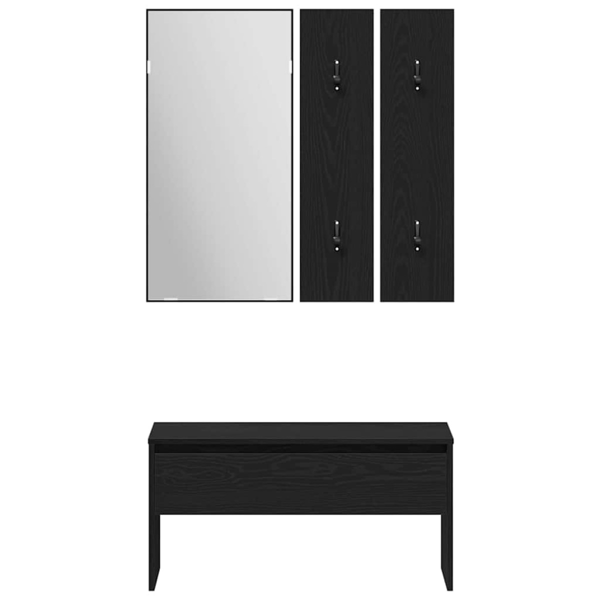 vidaXL Σετ επίπλων χωλ 5 τμχ. 80 x 30,5 x 40 εκ Επεξεργασμένο Ξύλο