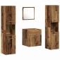 vidaXL Σετ Επίπλων Μπάνιου 4 τμχ. Παλιό Ξύλο 41 x 38,5 x 46 cm