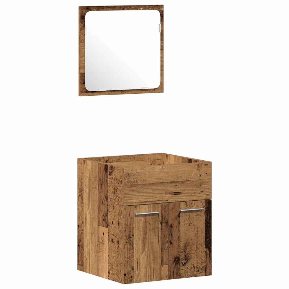 vidaXL Σετ Επίπλων Μπάνιου 4 τμχ. Παλιό Ξύλο 41 x 38,5 x 46 cm