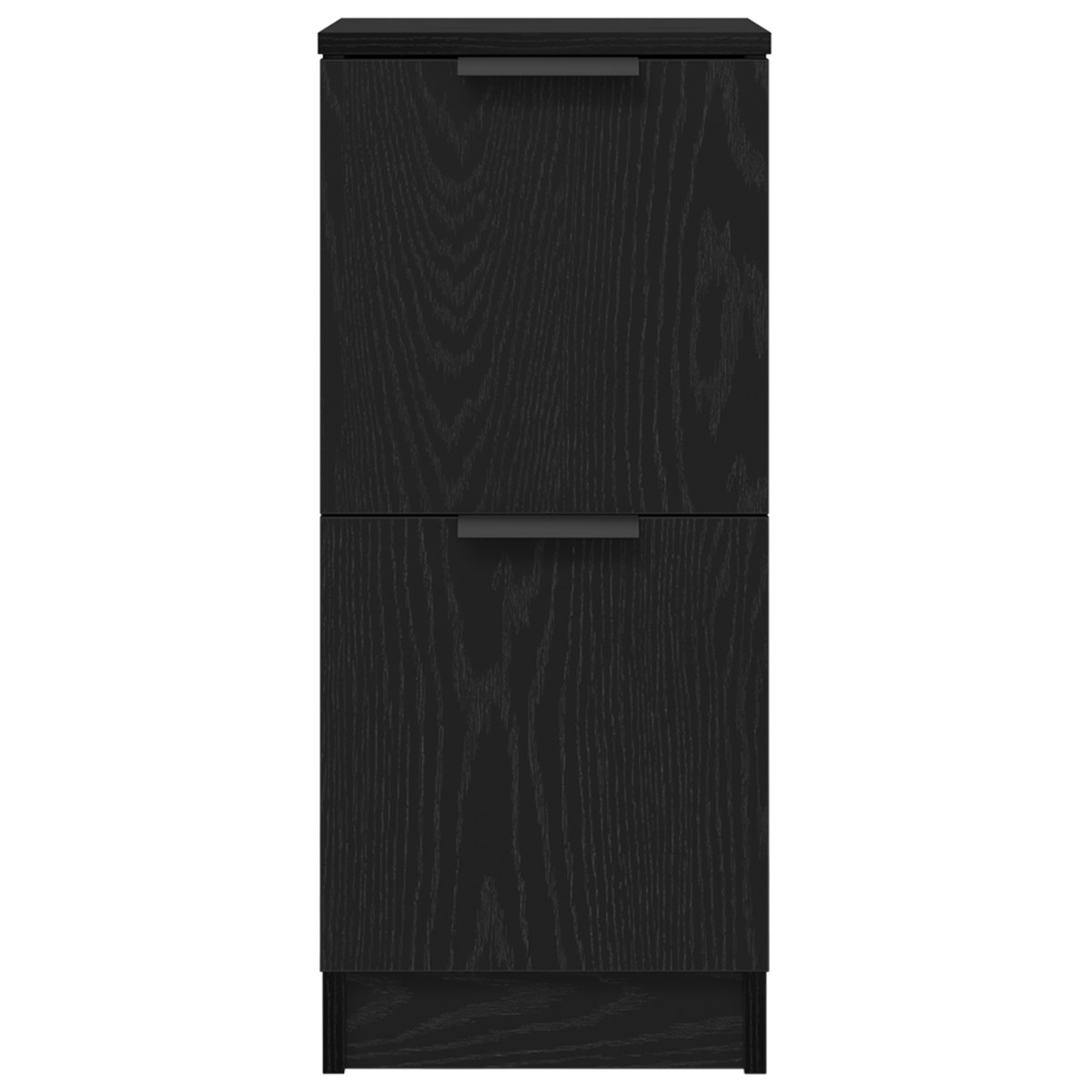 vidaXL Πλαϊνό γραφείο 3 τμχ. Μαύρη Οξυά 120 x 30 x 70 cm