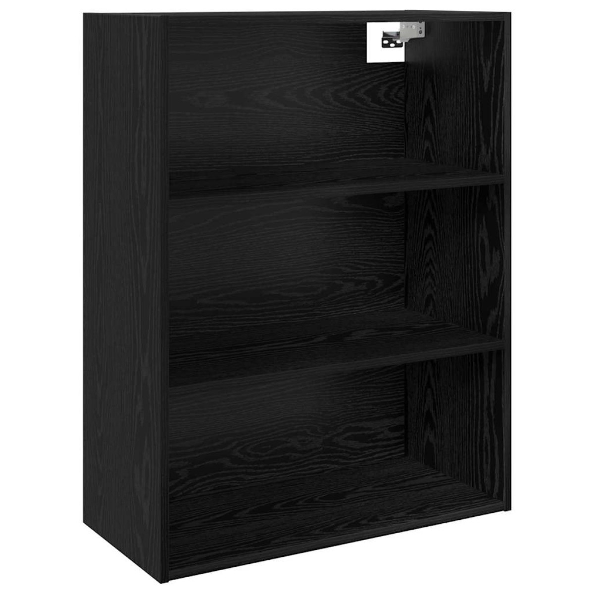 vidaXL Highboard Μαύρη Οξυά 69,5 x 32,5 x 180 εκ Επεξεργασμένο Ξύλο