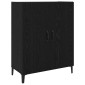 vidaXL Highboard Μαύρη Οξυά 69,5 x 32,5 x 180 εκ Επεξεργασμένο Ξύλο
