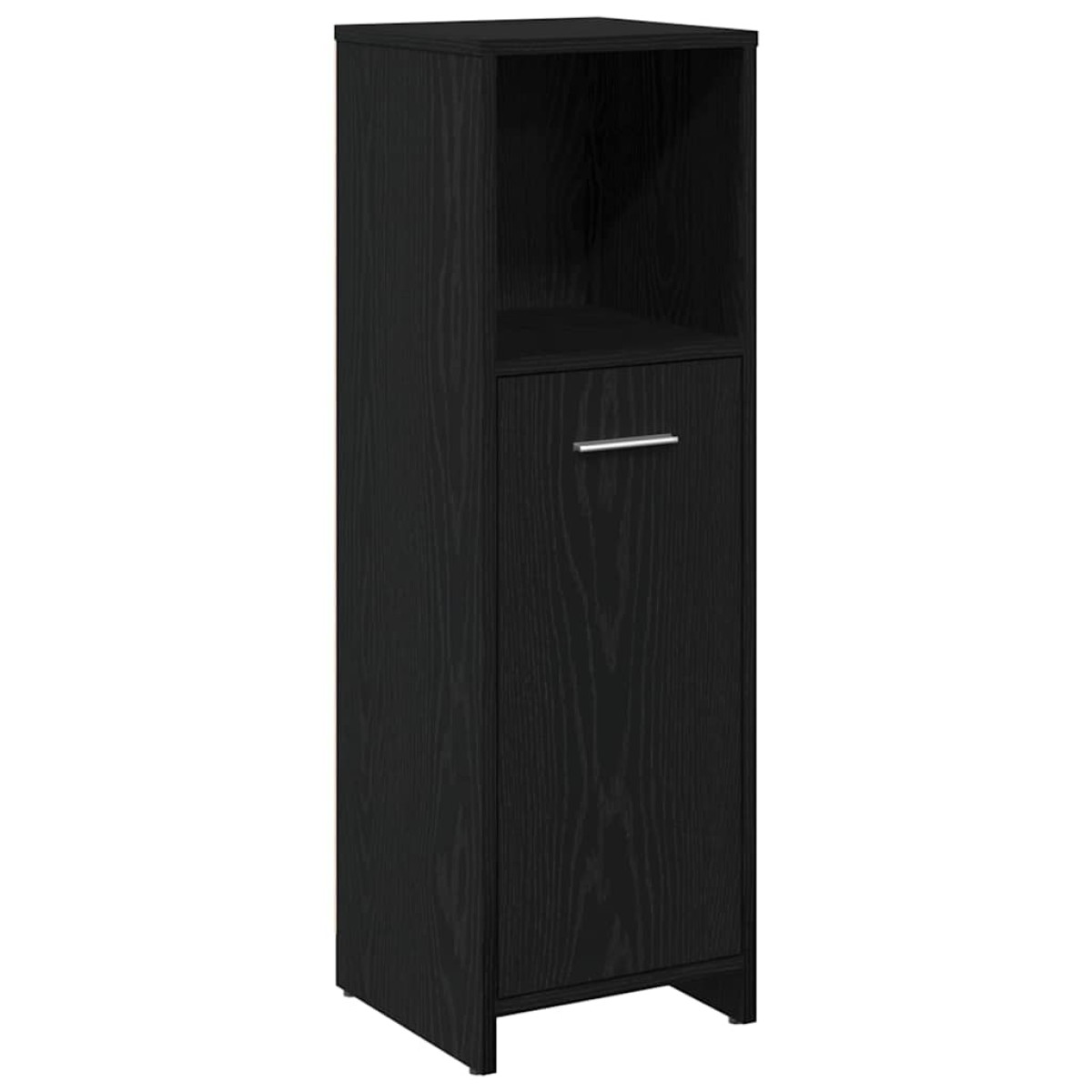 vidaXL Σετ Επίπλων Μπάνιου 3 τμχ. Μαύρη Οξυά 30 x 30 x 95 cm