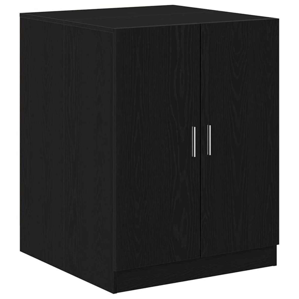 vidaXL Ντουλάπα Πλυντηρίου 2 τμχ. Μαύρη Οξυά 70,5 x 71,5 x 181,5 εκ