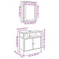vidaXL Σετ Επίπλων Μπάνιου 2 τμχ. Καφέ 60 x 30 x 60 cm