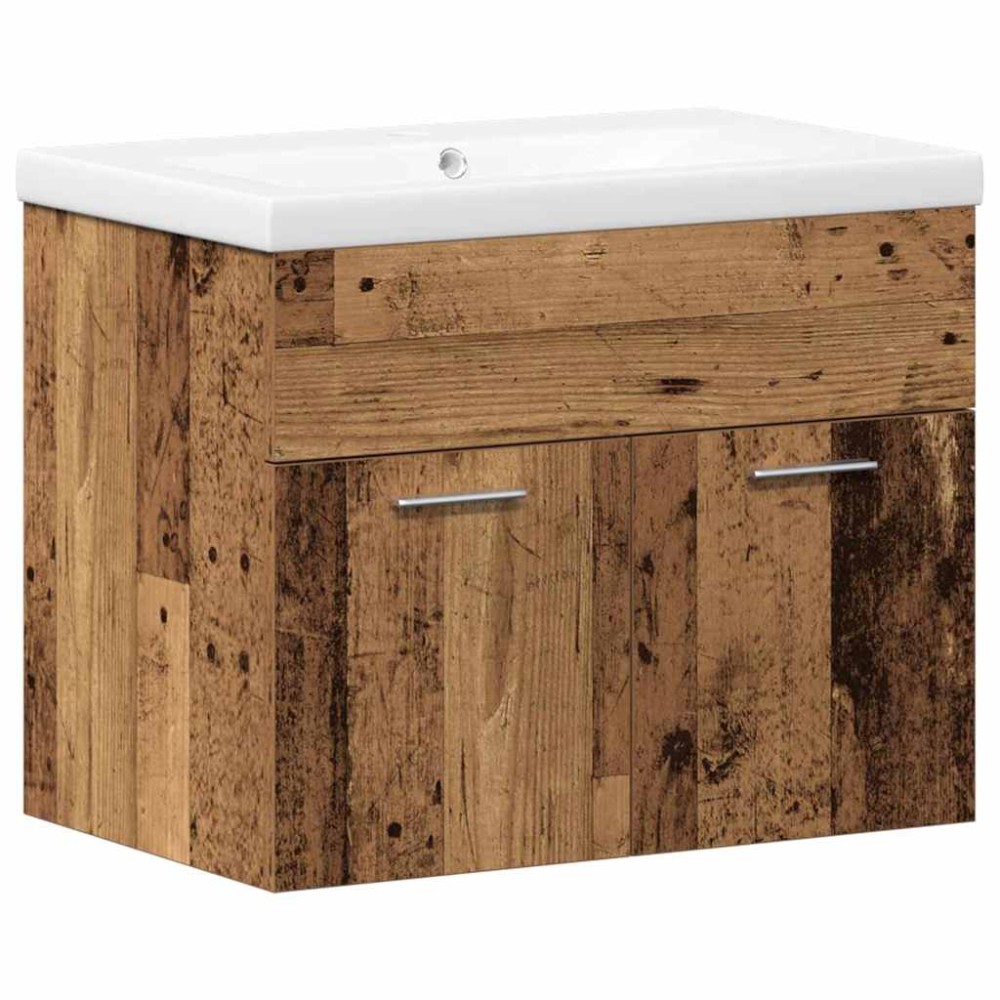 vidaXL Ντουλάπι Μπάνιου Παλιό ξύλο 60 x 38,5 x 46 cm