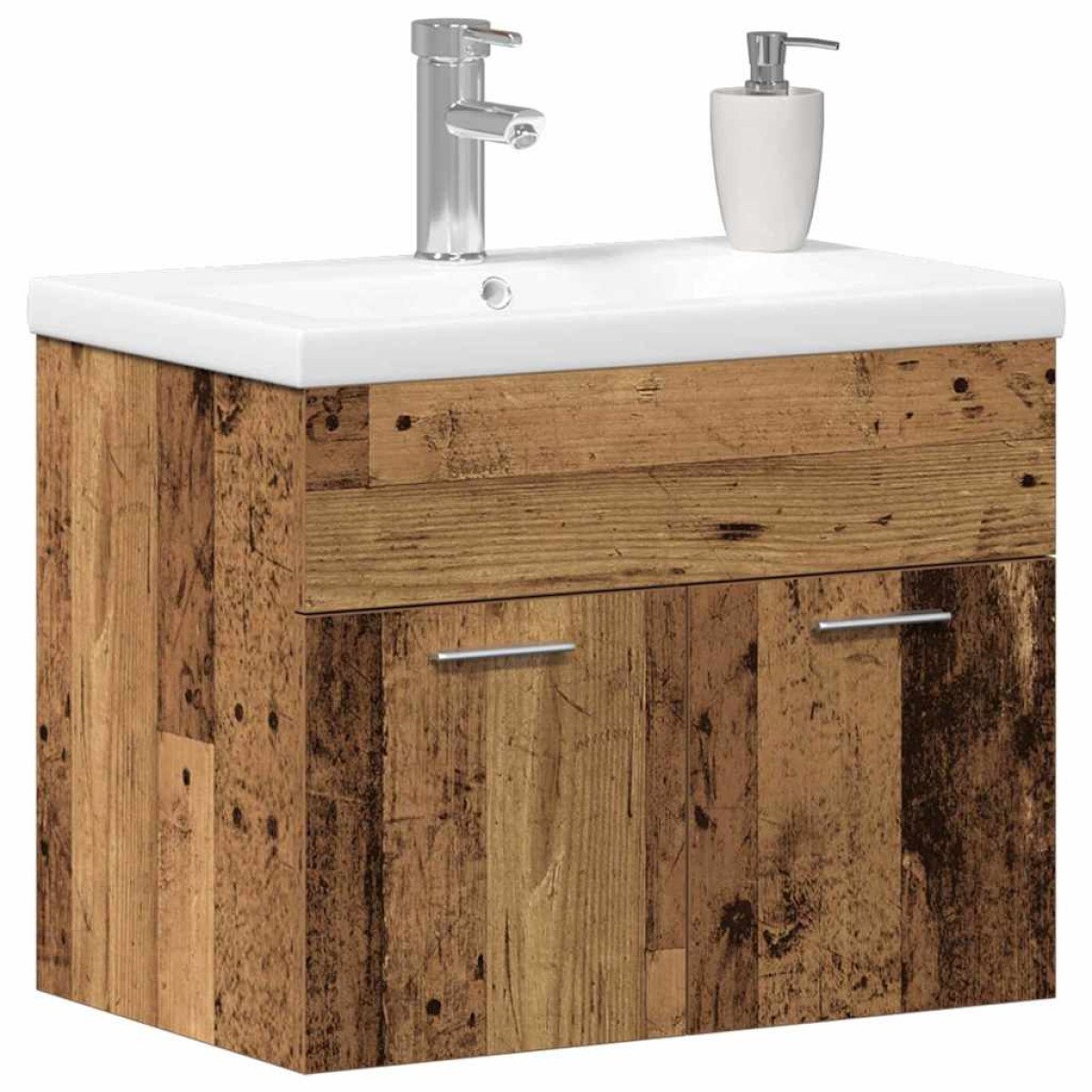 vidaXL Ντουλάπι Μπάνιου Παλιό ξύλο 60 x 38,5 x 46 cm